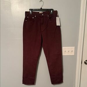Etica Finn Slim Straight Leg Jeans in Wine Tasting